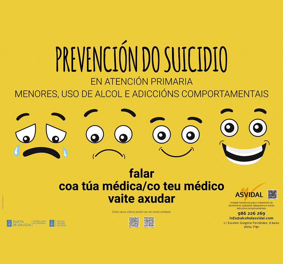 Diseño gráfico Vigo Cartel Prevención Suicidio