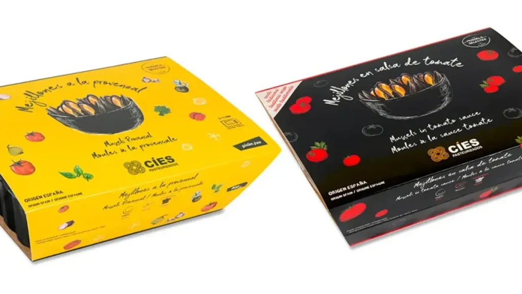 Diseño de packaging mejillones