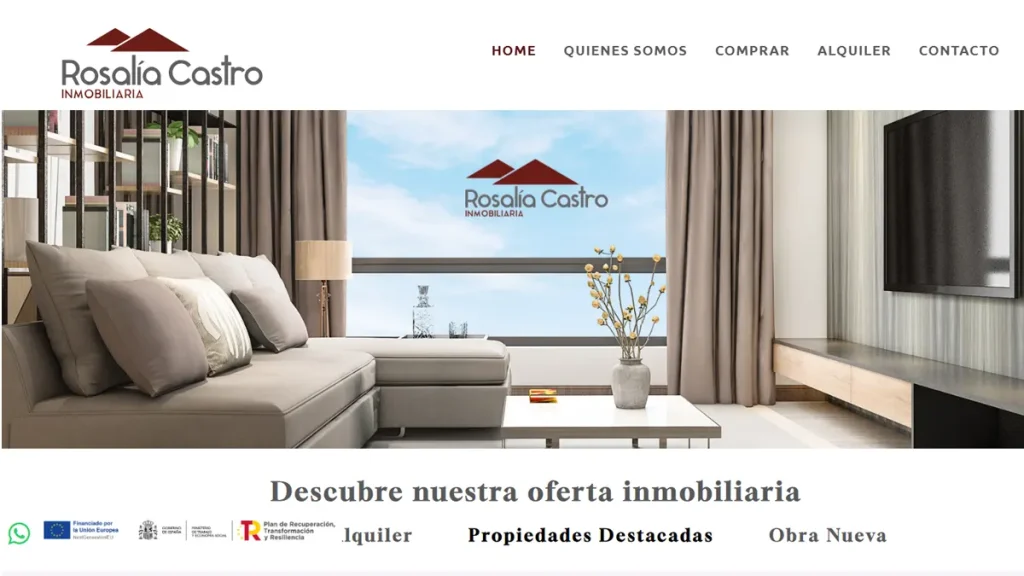 Diseño de página web para inmobiliaria en Vigo